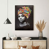 3-african-paintings-on-canvas-african-paintings-for-sale-the-graffiti-turban
