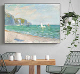 3-monet-canvas-prints-monet-wall-art-boats-in-front-of-the-cliffs-of-pourville-replica