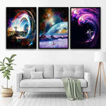 4-cosmos-artwork-galaxy-painting-with-planets-view-on-the-blue-planet
