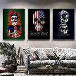 4-patriotic-paintings-patriotic-wall-decor-skull-american-dream