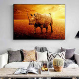 2-rhino-paintings-rhino-artwork-a-solitary-walk
