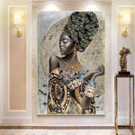 3-african-paintings-on-canvas-african-paintings-for-sale-traditional-woman
